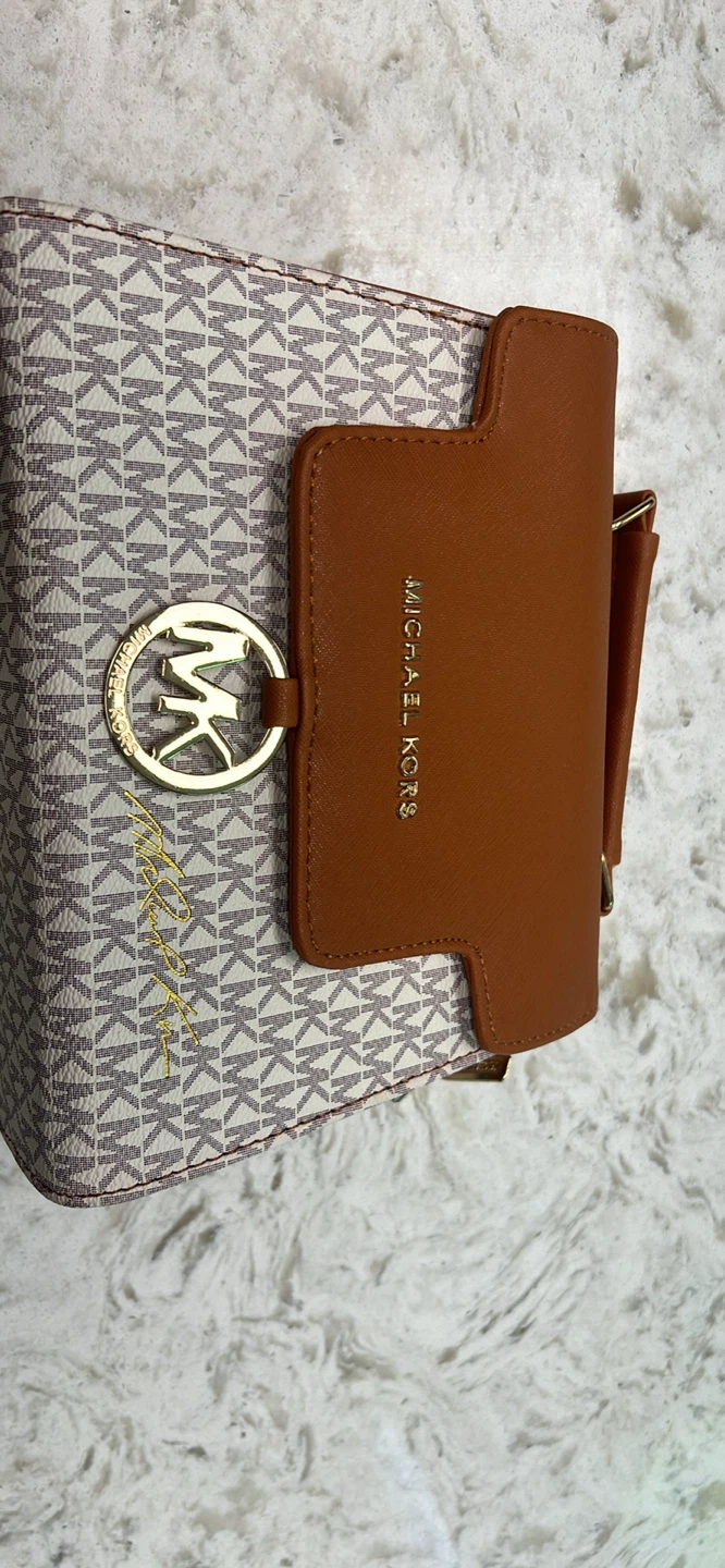 Michael Kors Brown Monogram Mini Handbag