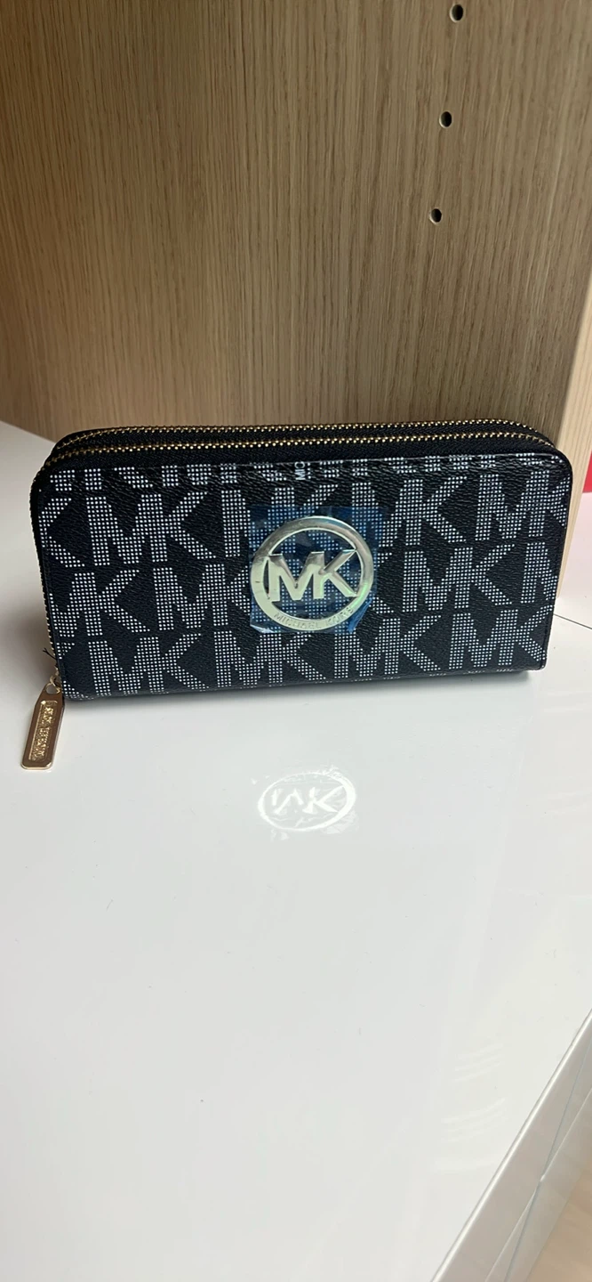 Michael Kors MK Signature Double Zip Wallet