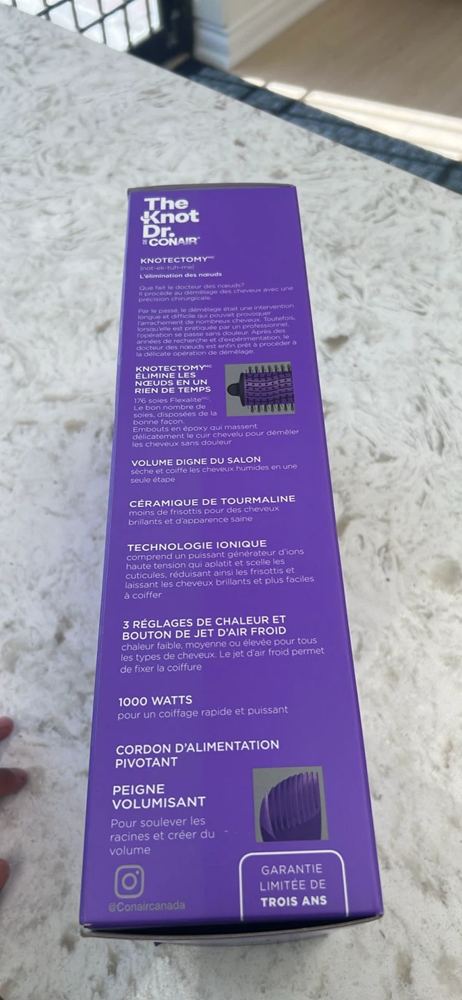 The Knot Dr. by Conair Detangling Hot Air Brush - photo 4
