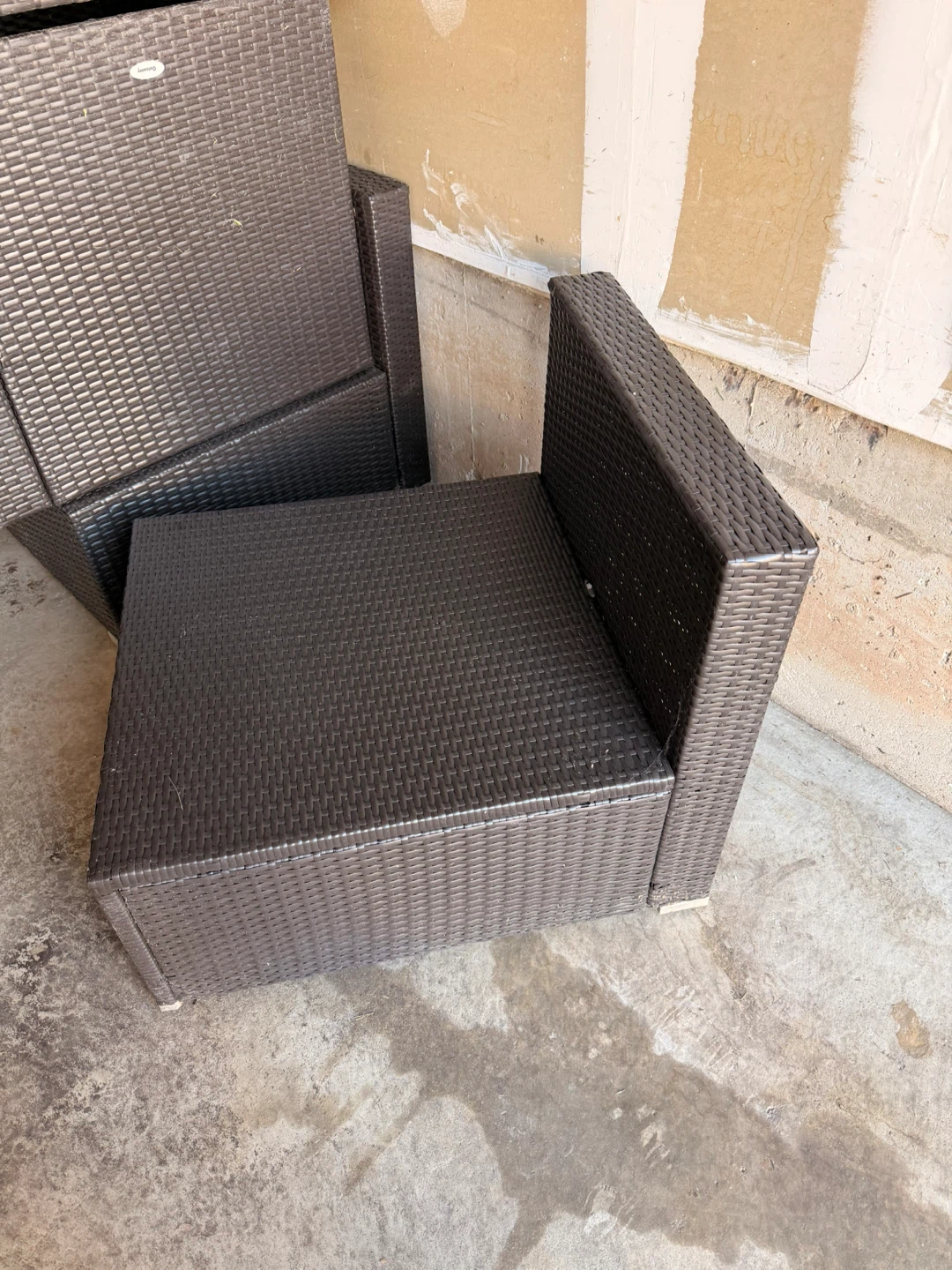 7-Piece Outdoor Wicker Sectional Sofa with Coffee Table