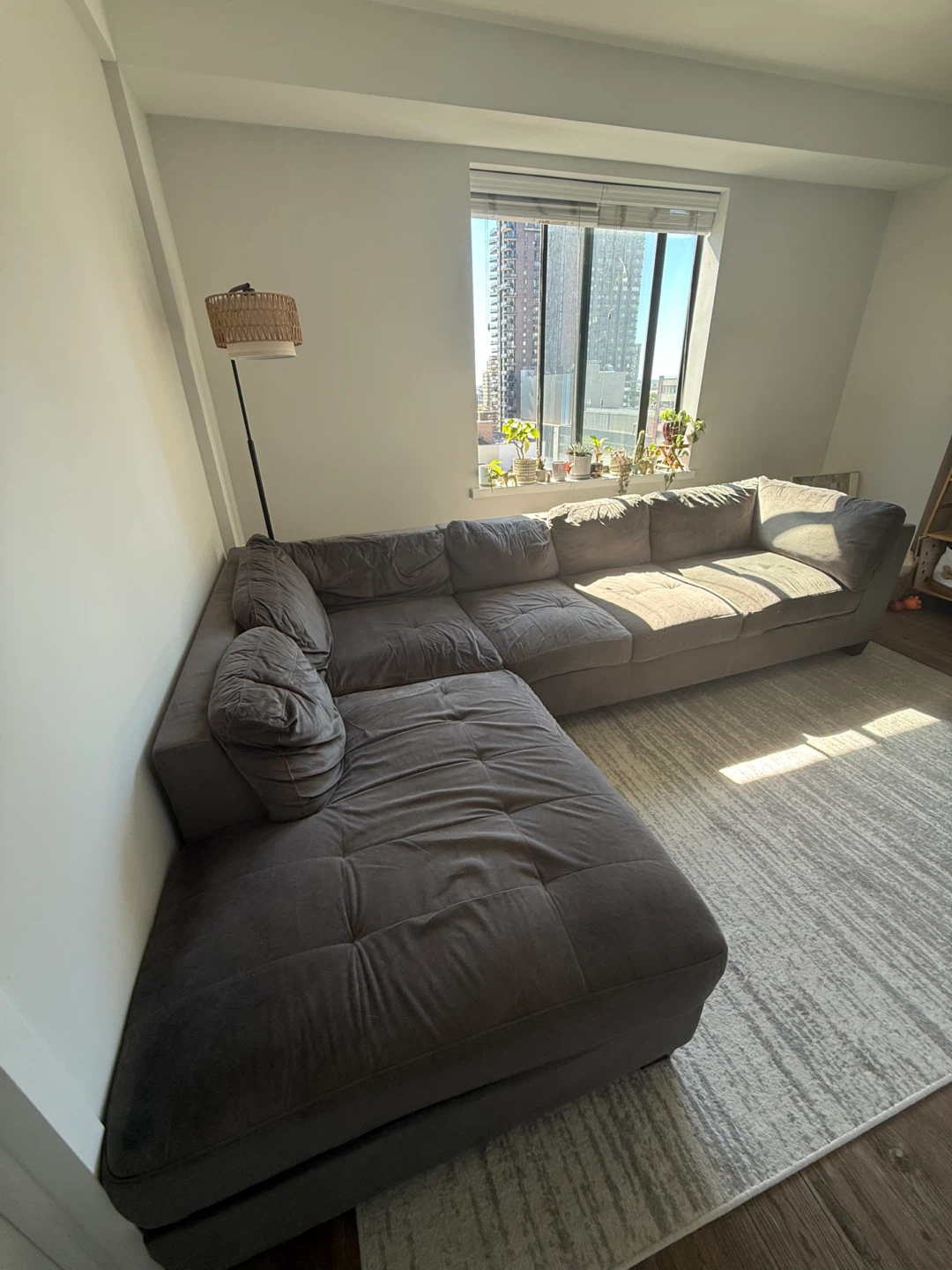 Dark Gray Sectional Sofa - photo 2