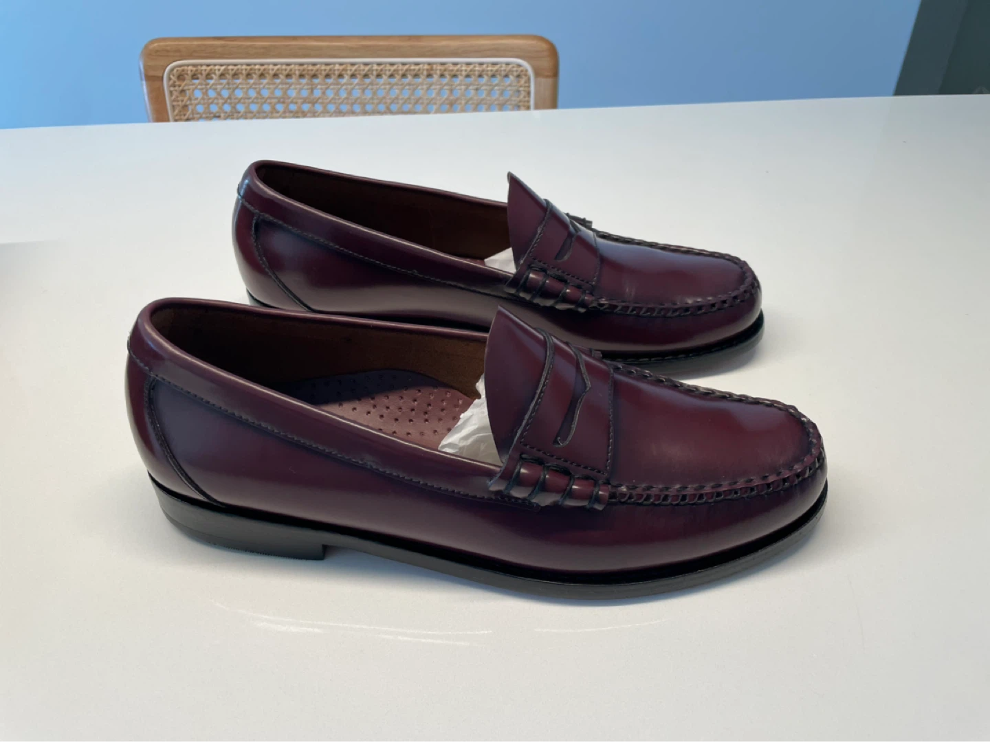 G.H. Bass Larson Weejuns Penny Loafer — Wine