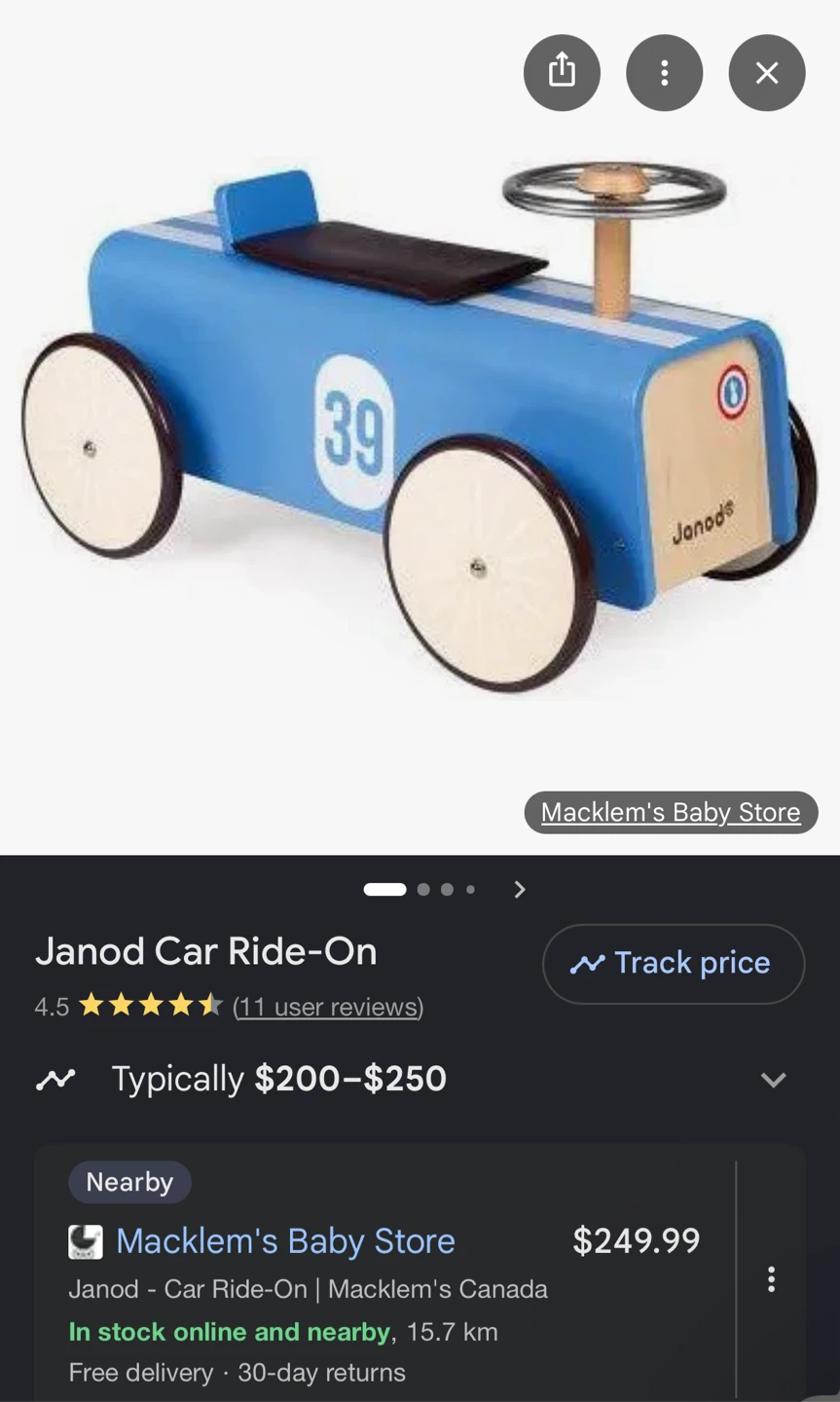 Janod Car Ride-On Toy - photo 4
