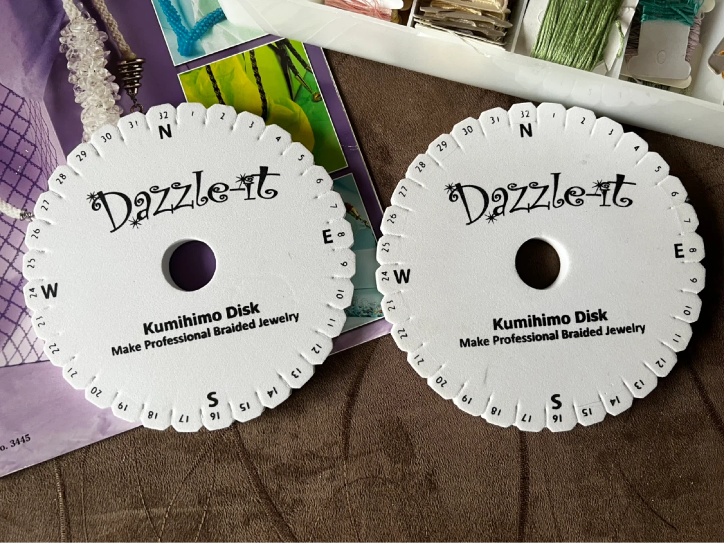 Kumi Braiding Kit with Kumihimo Disks and Threads - photo 3