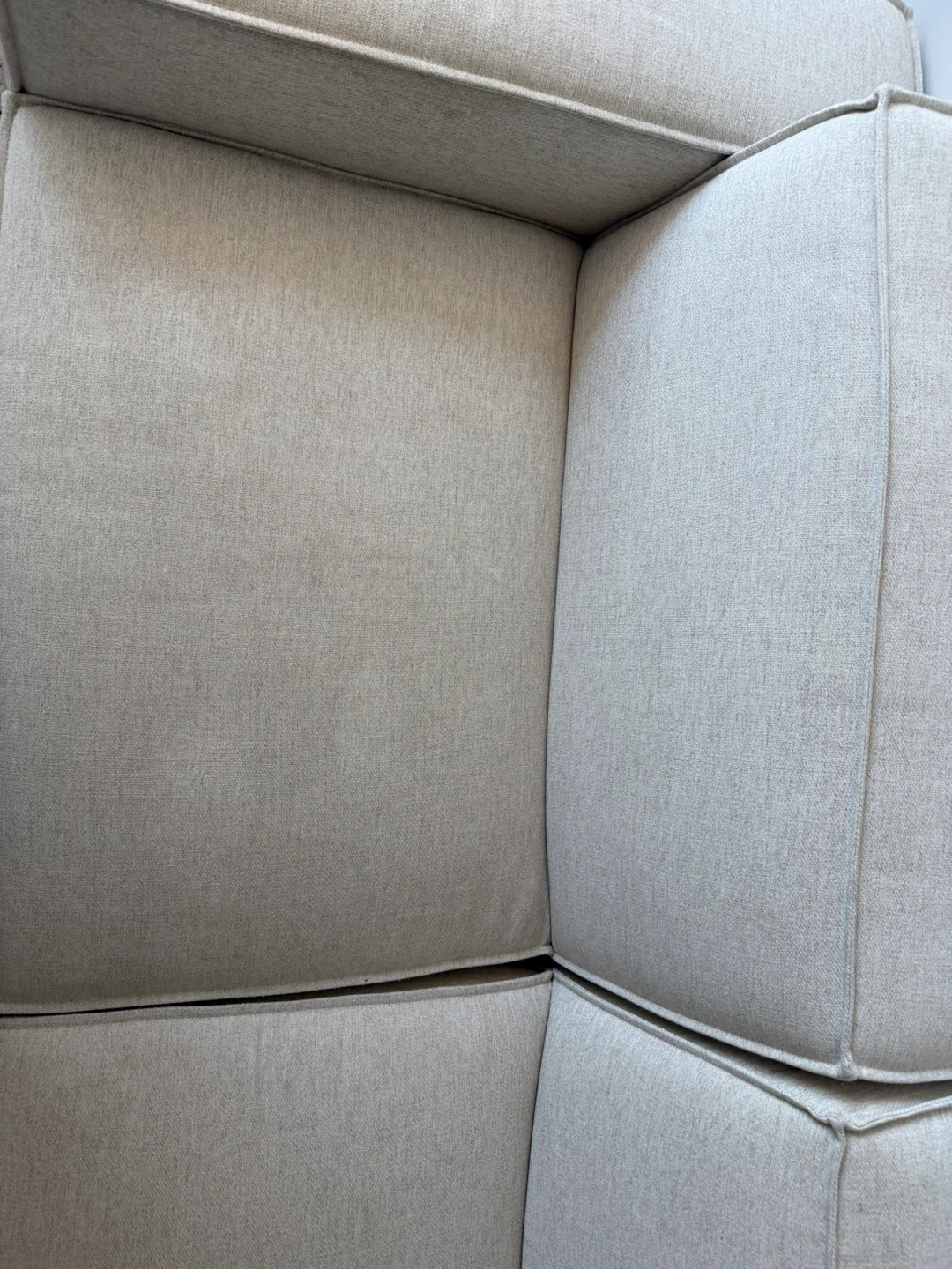 Cream Upholstered Sofa - photo 4