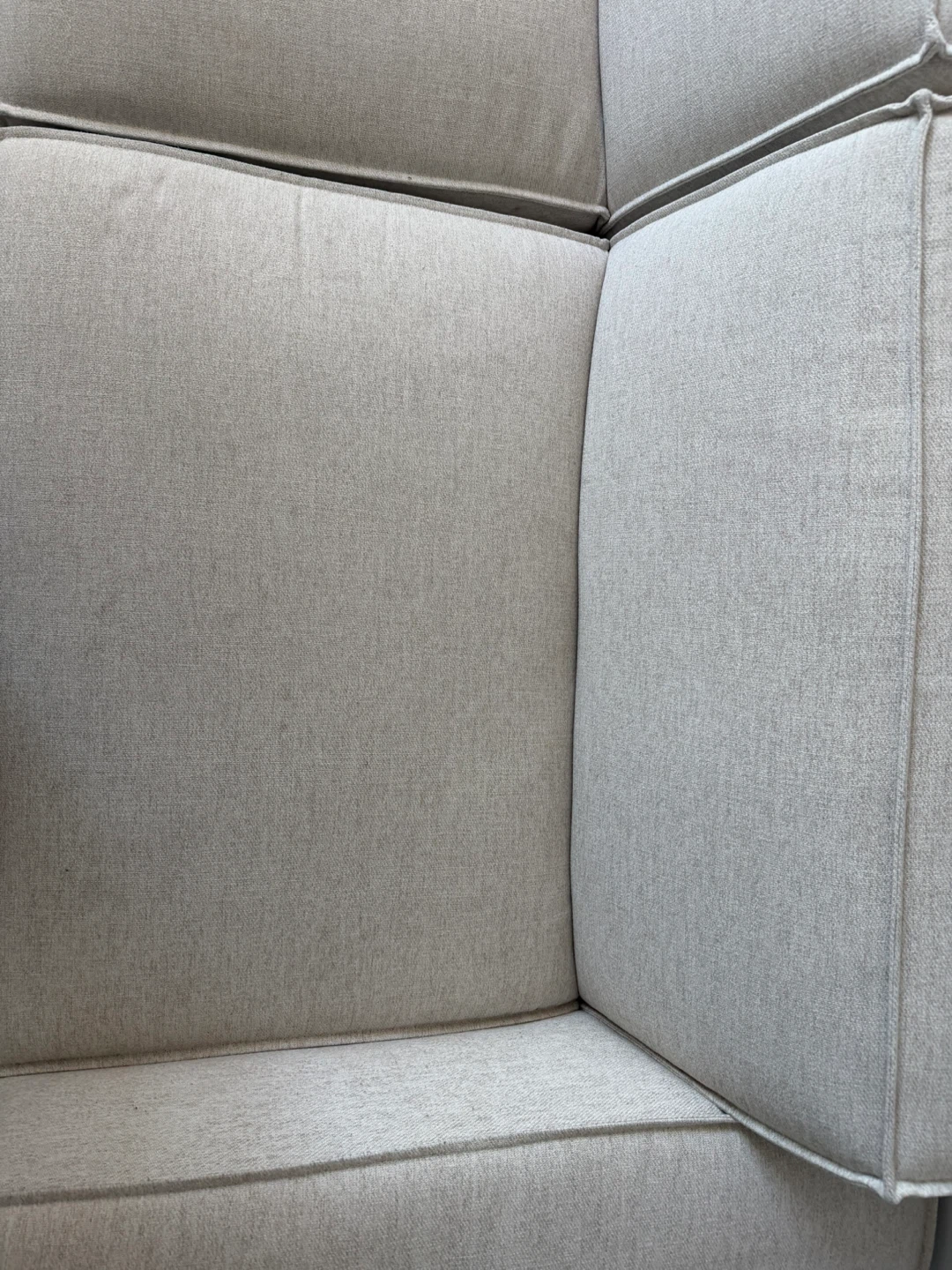 Cream Upholstered Sofa - photo 3