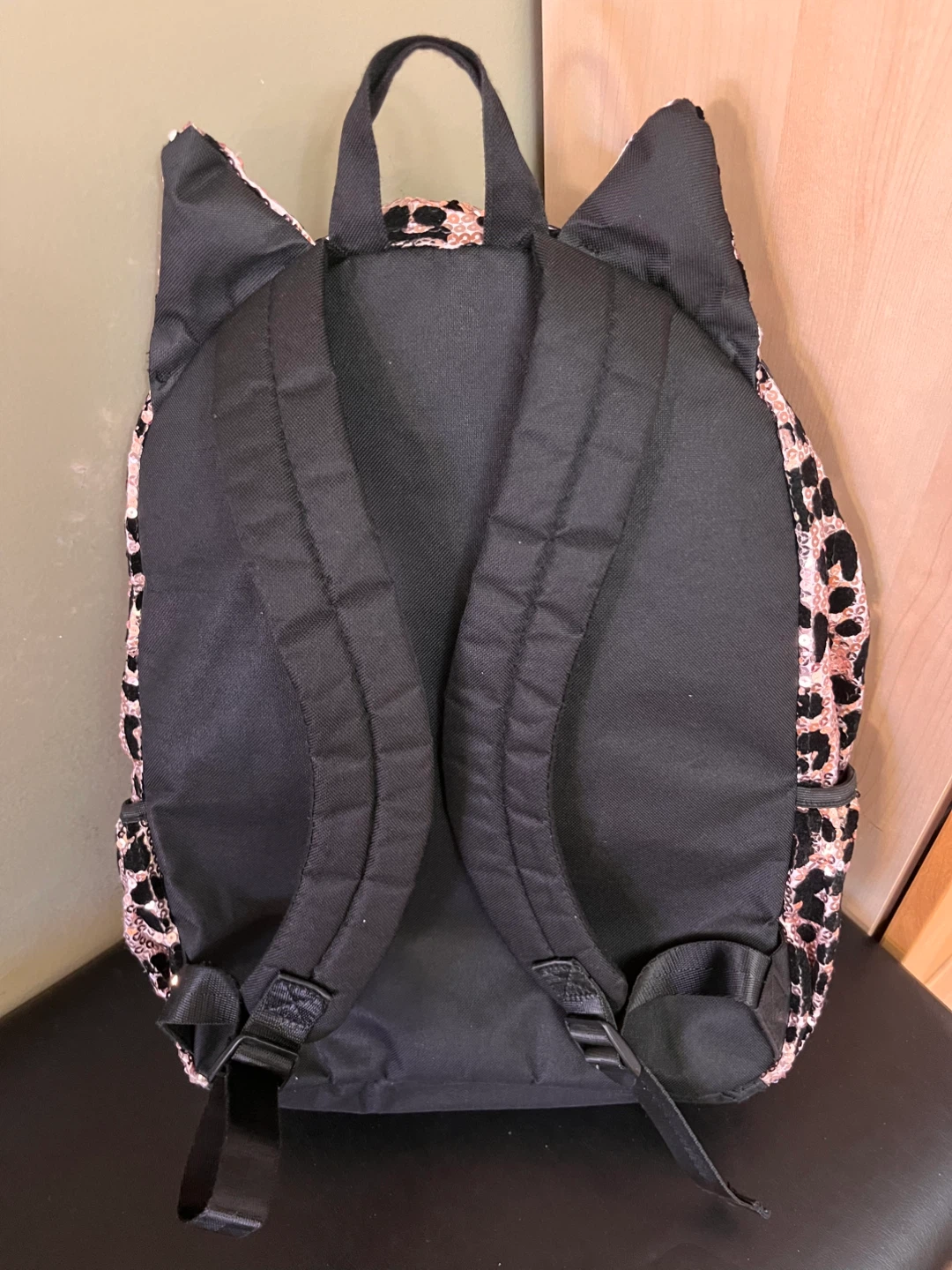 NEW Justice Cat Ear Sequin Backpack Kids School Travel - photo 3