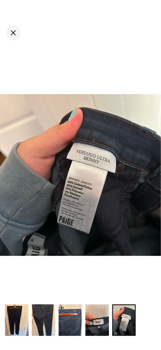 Paige Verdugo Ultra Skinny Jeans - Size 30 - photo 5