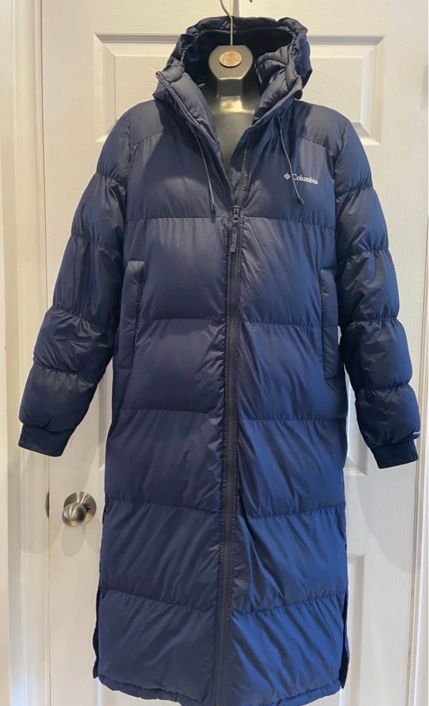 Columbia Women's Medium Navy Blue Long Puffer Coat🧥