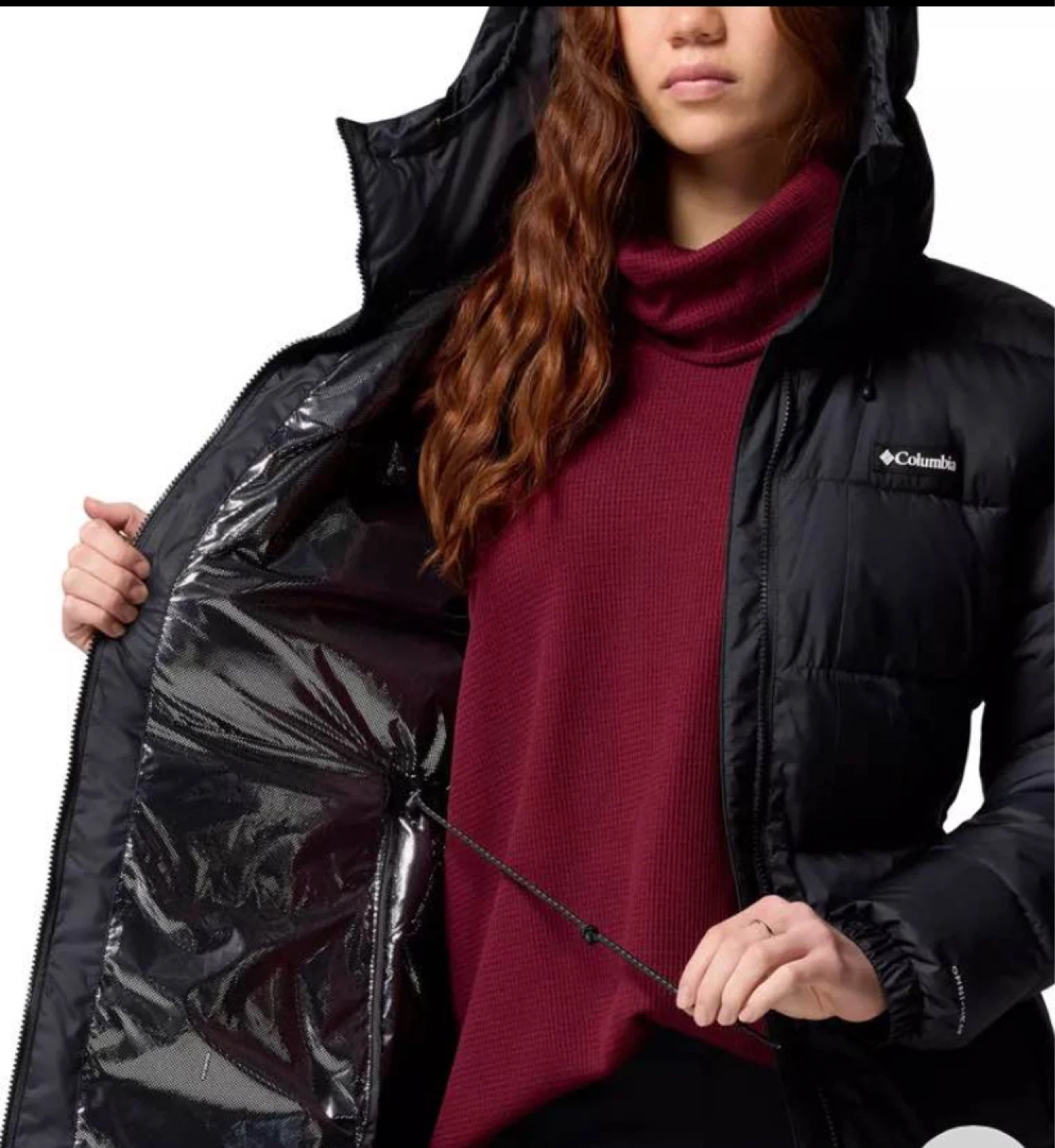 Columbia Women's Medium Navy Blue Long Puffer Coat🧥 - photo 5