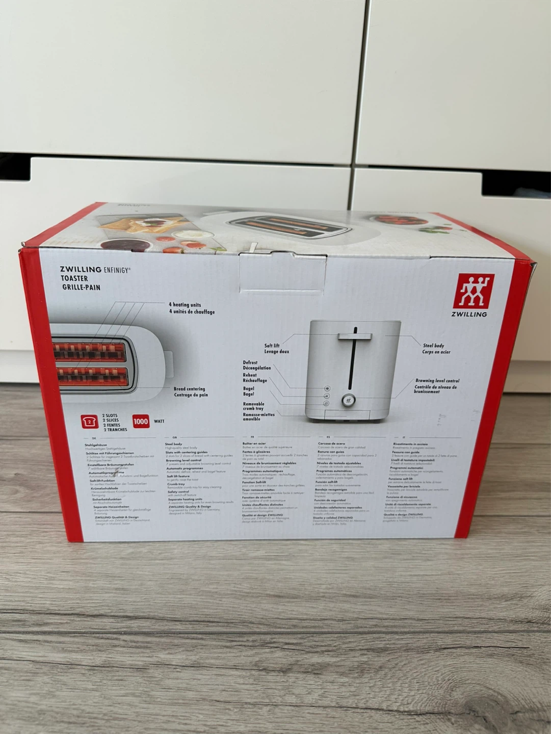 Zwilling Enfinigy 2-Slice Toaster - WHITE-Brand New - photo 3