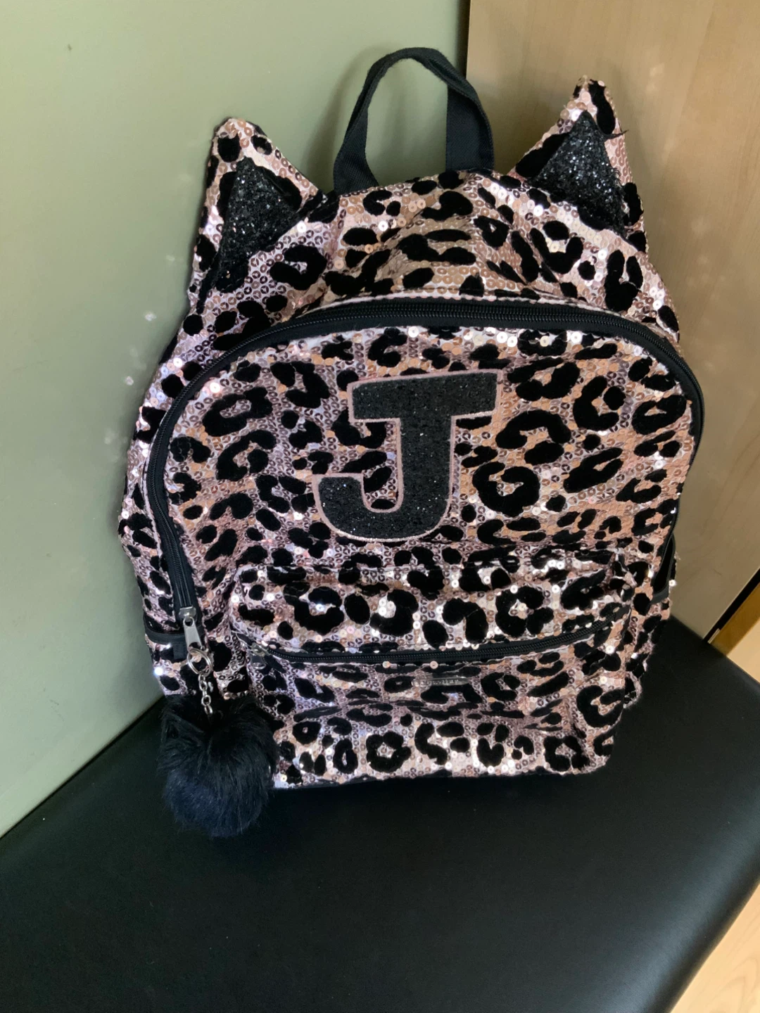 NEW Justice Cat Ear Sequin Backpack Kids School Travel - photo 2