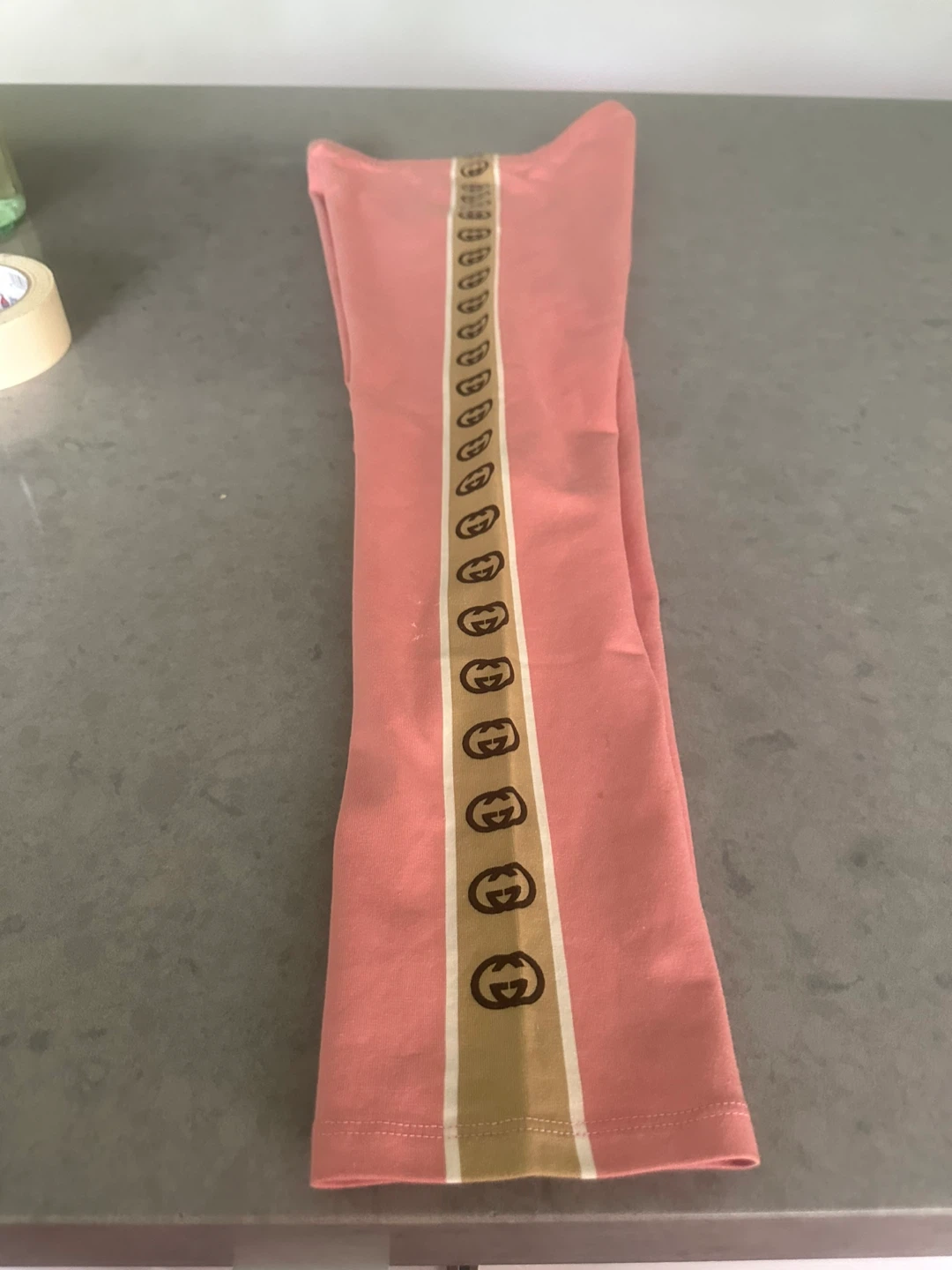 Gucci Pink Logo Tape Track Pants XL 10/61cm