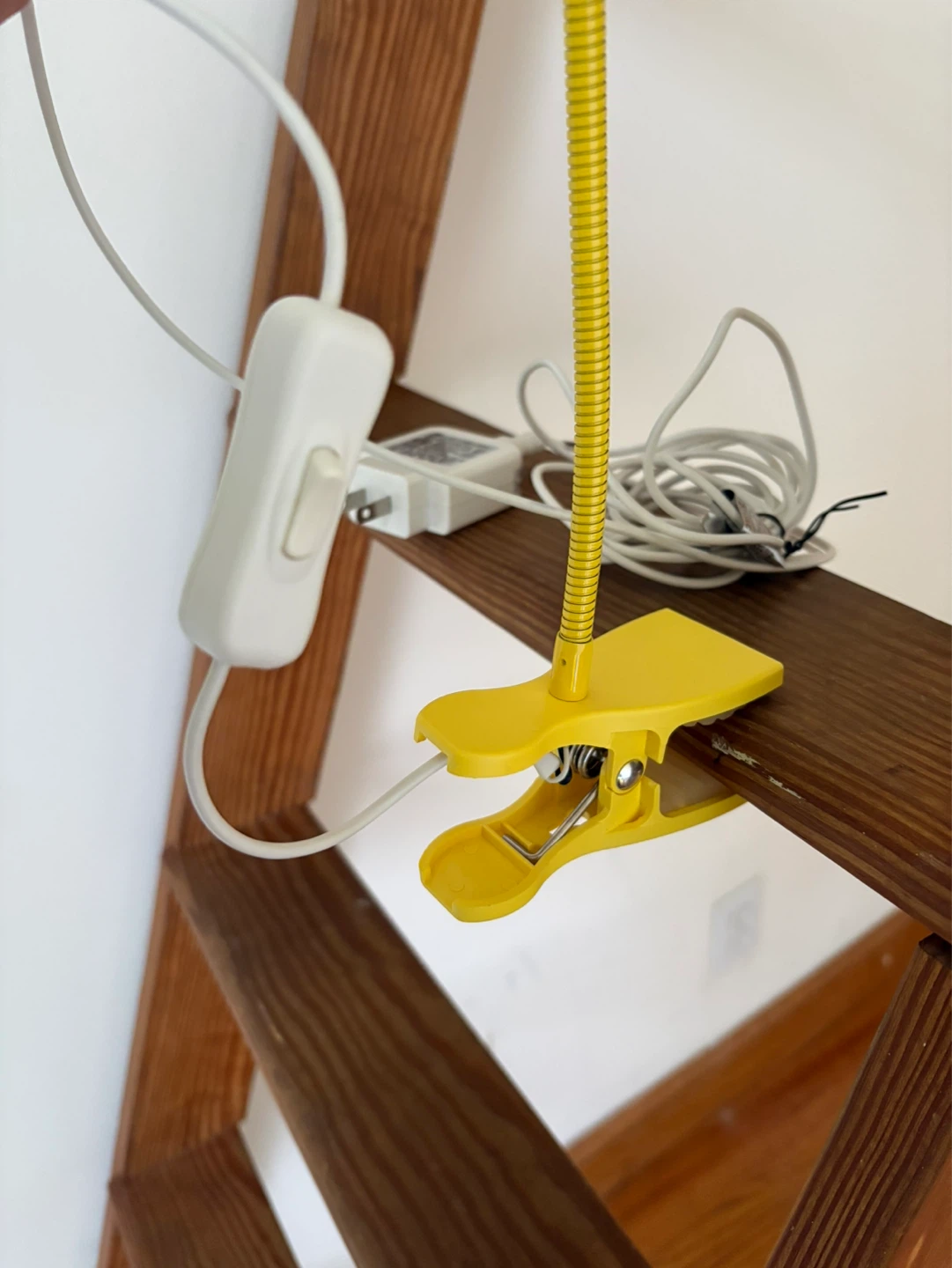 Yellow Clip-On Reading Lamp with Gooseneck - photo 3