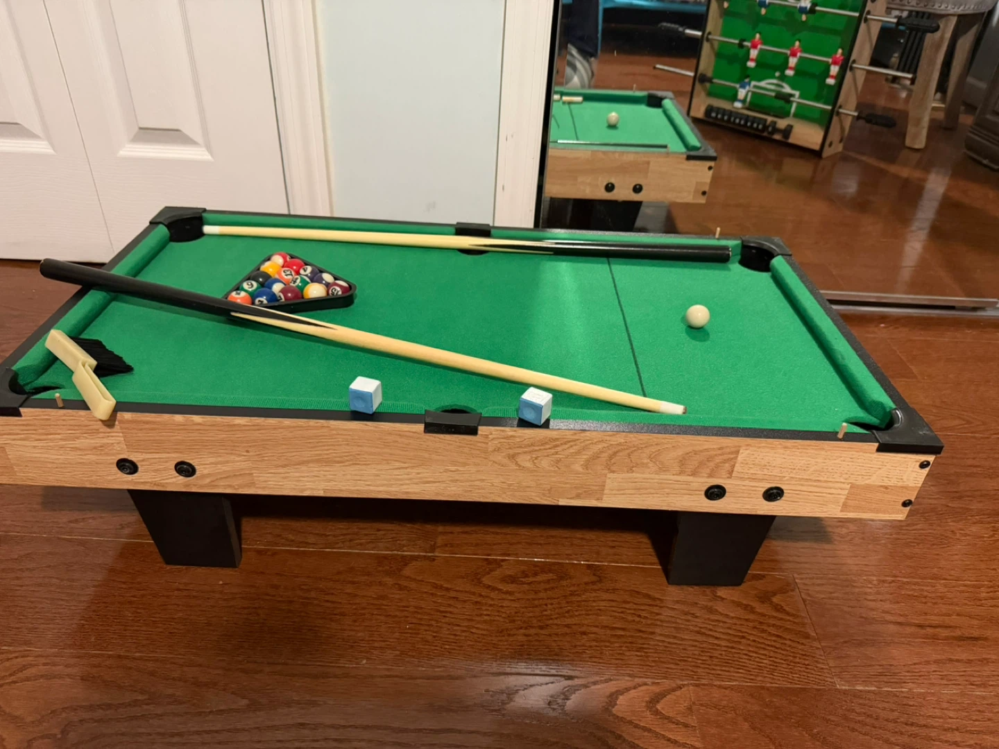 4-in-1 Tabletop Game Set: Foosball, Air Hockey, Pool, Ping Pong