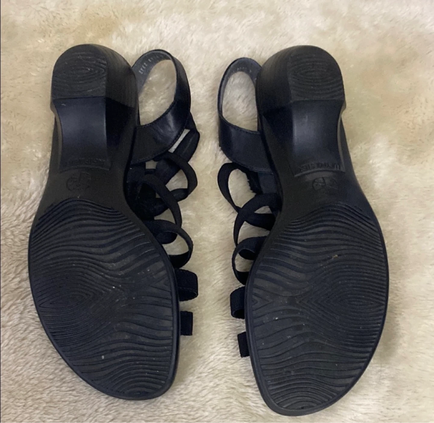 9.5 W Elastic Strappy Sandals