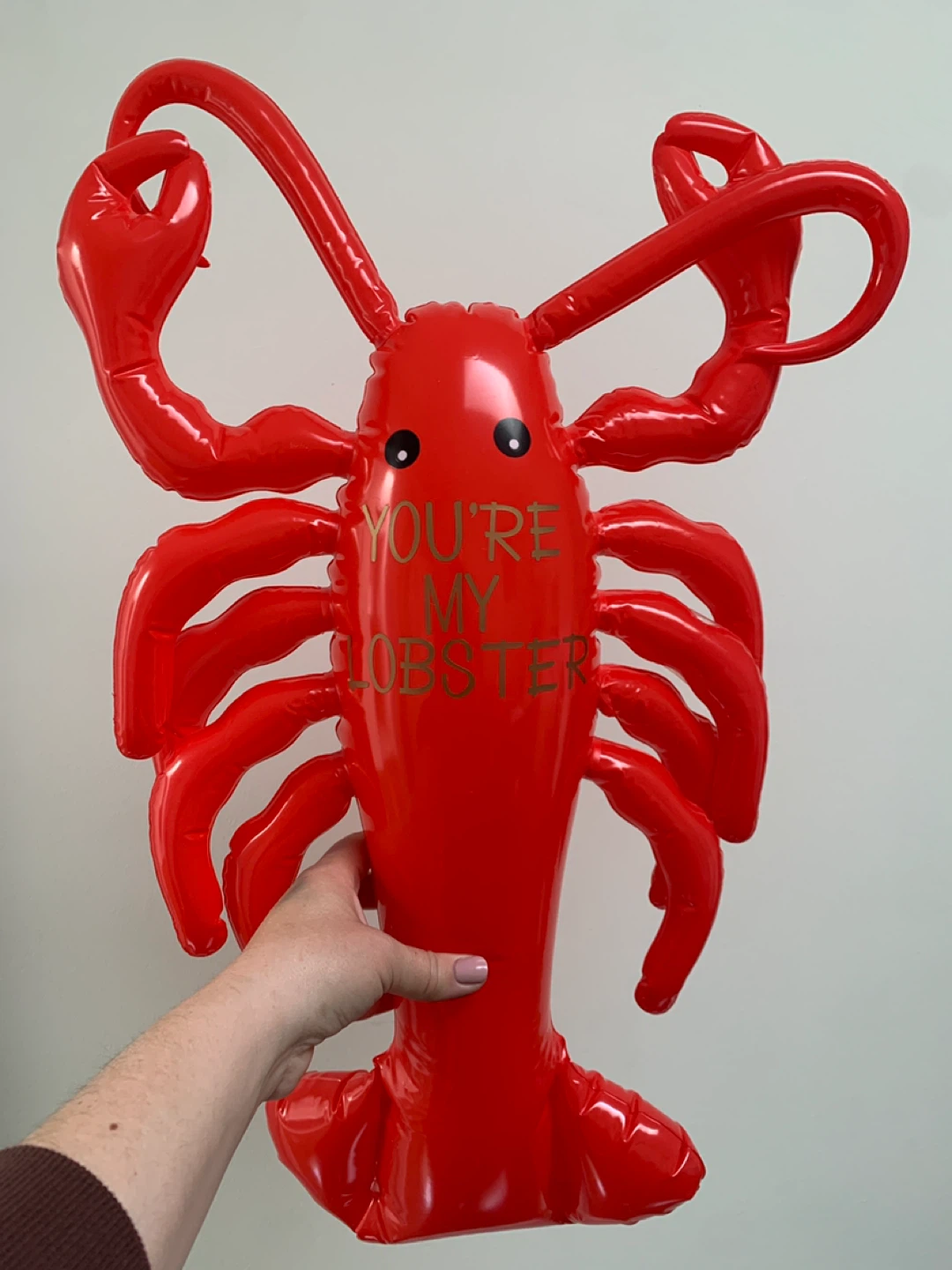 Inflatable Red Lobster "You're My Lobster" Decoration