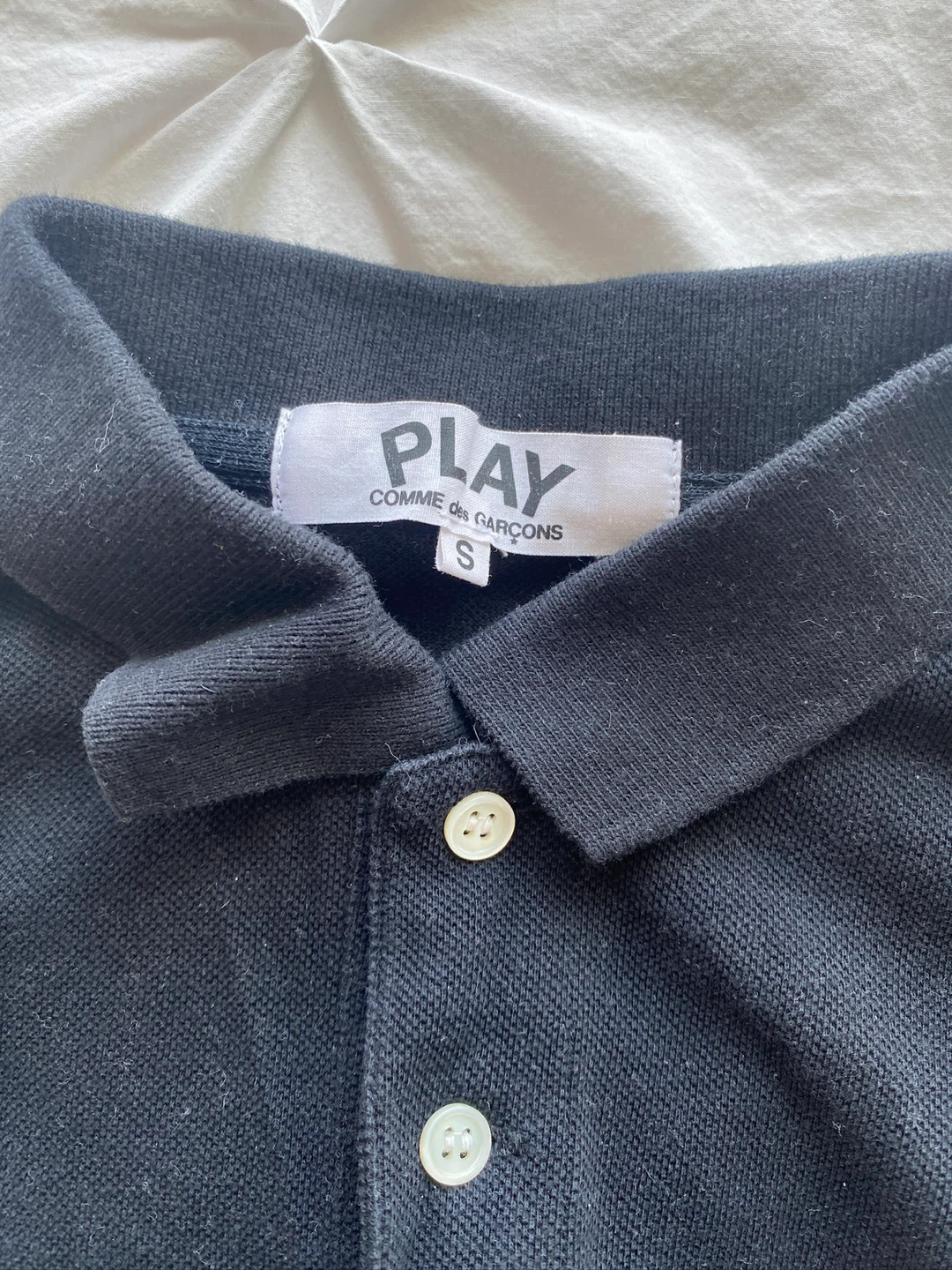 Comme des Garçons PLAY Black Polo Shirt - Size S - photo 3