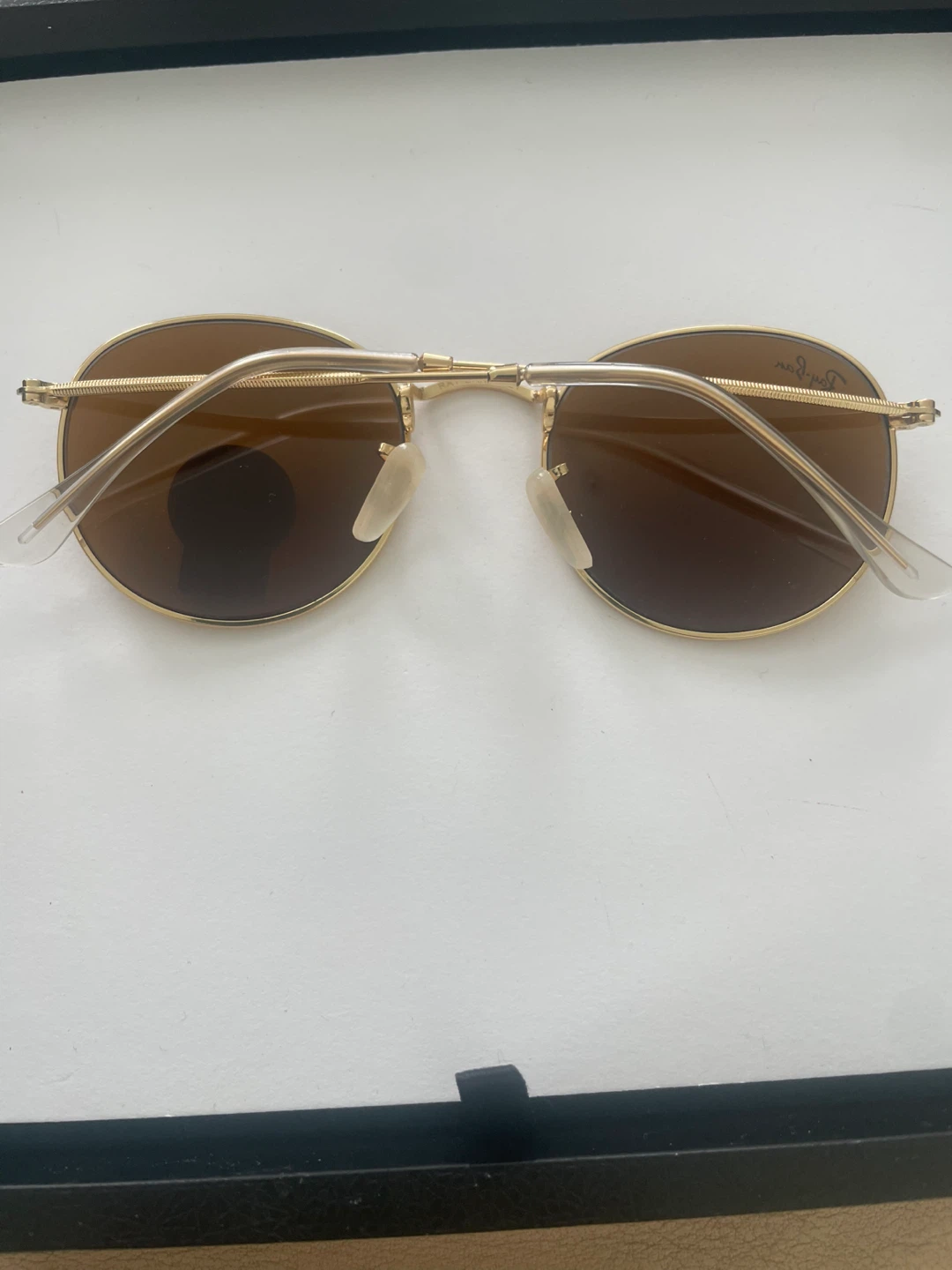 Ray-Ban Oval Sunglasses - Gold Frame, Brown G-15 Lenses - photo 3