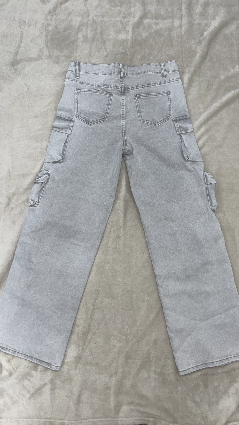 ZEERQION Cargo Jeans - Light Grey - photo 2
