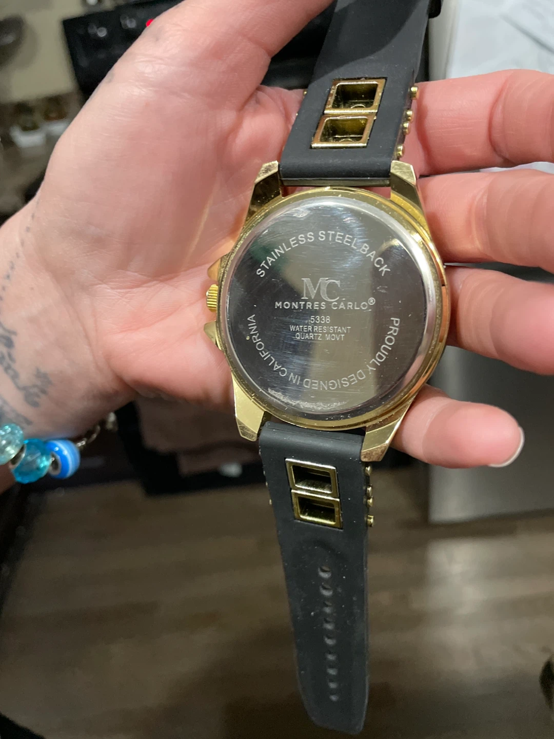 Montres Carlo Gold & Black Watch - photo 4