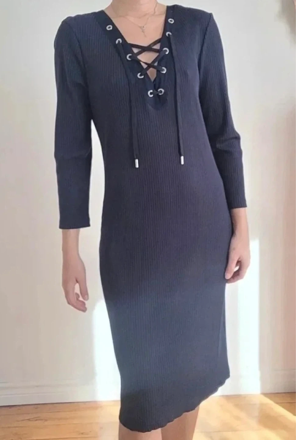 NEW Ralph Lauren Ribbed Dress L/G