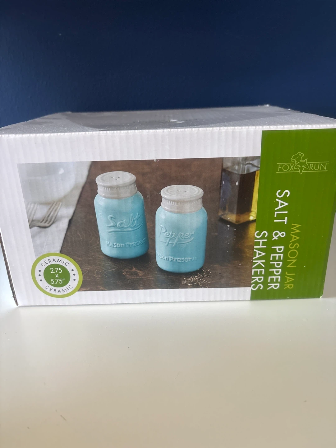 Fox Run Mason Jar Salt & Pepper Shakers