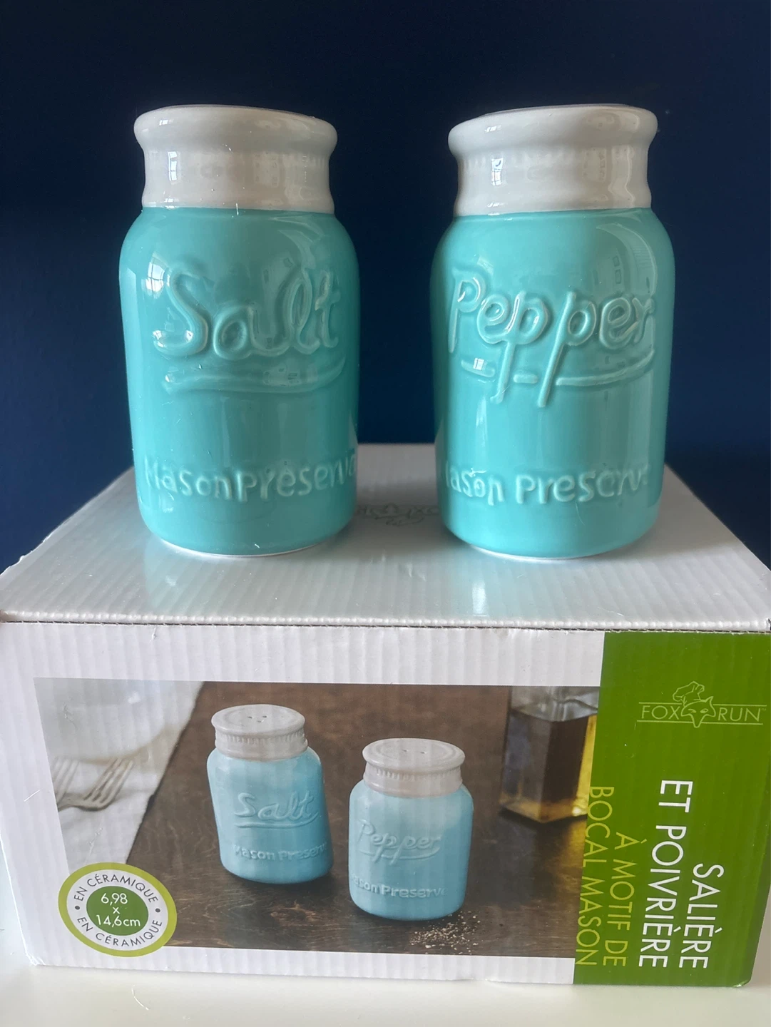 Fox Run Mason Jar Salt & Pepper Shakers - photo 2