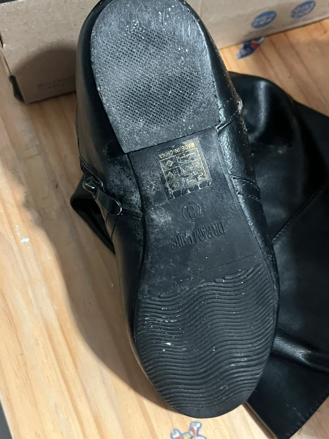 Dream Pairs Black Slouch Boots Size 8 - photo 2
