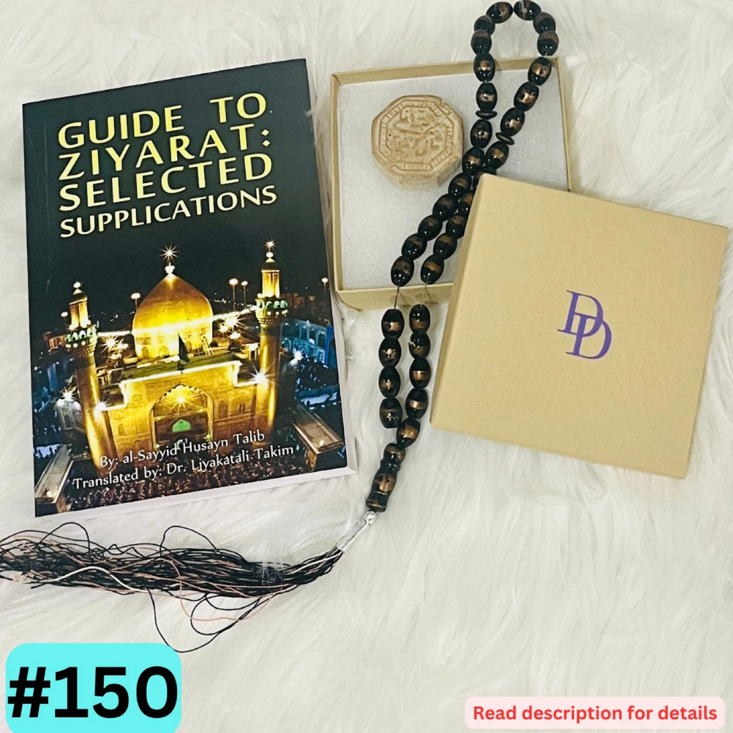 Guide to Ziyarat Book and Karbala Turbah and Prayer Beads