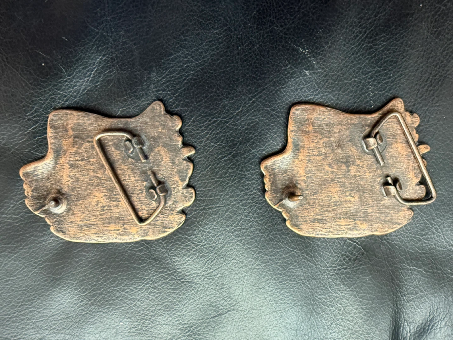 Vintage Native American Chief Belt Buckle Set - photo 4