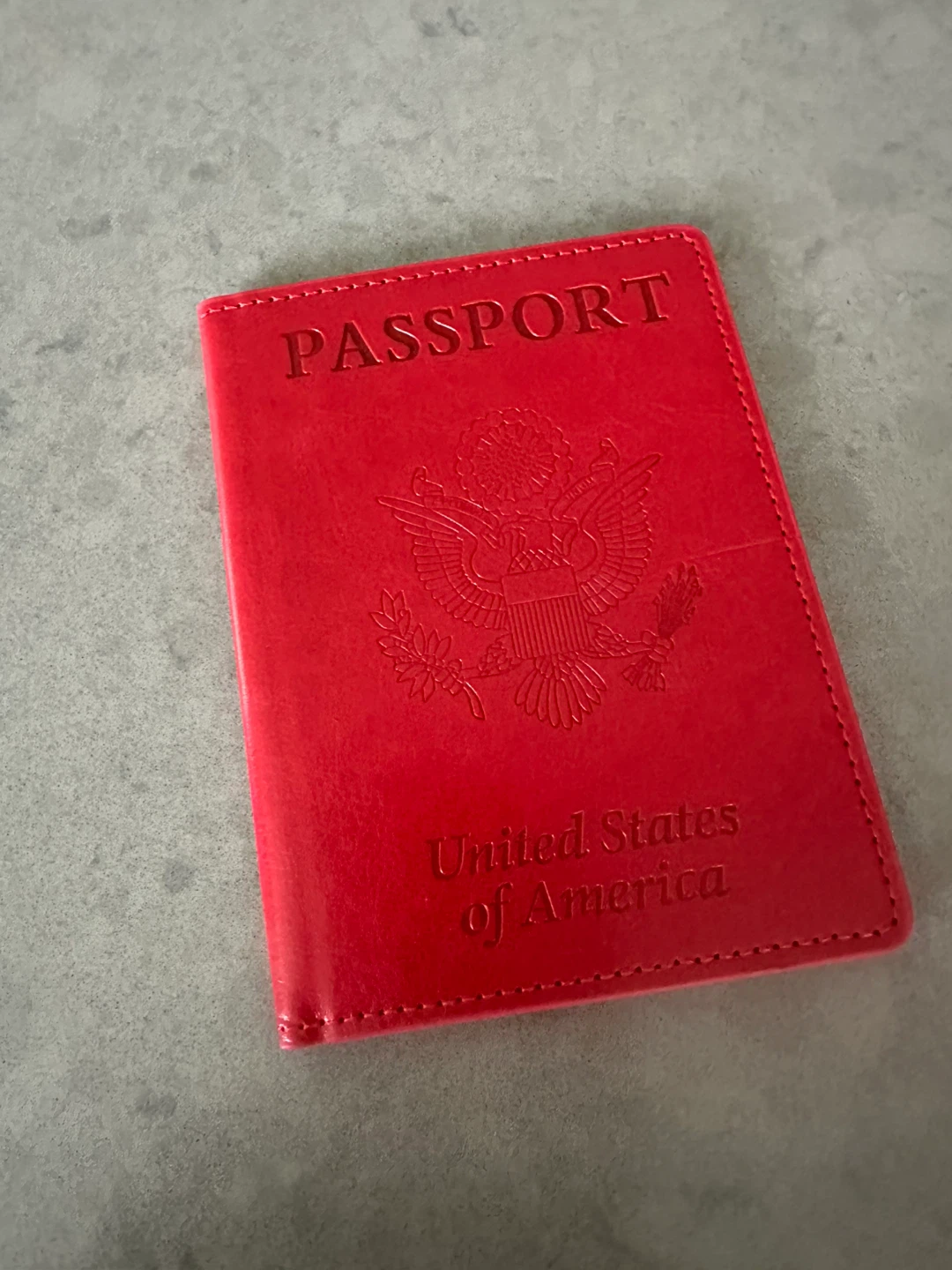 Red Passport Holder - United States of America