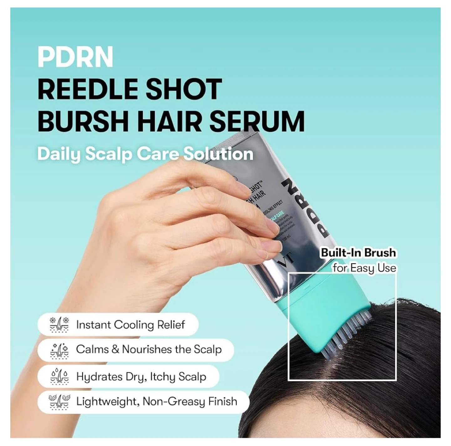 New-VT COSMETICS PDRN Reedle Shot Brush Hair Serum 100 mL - photo 5