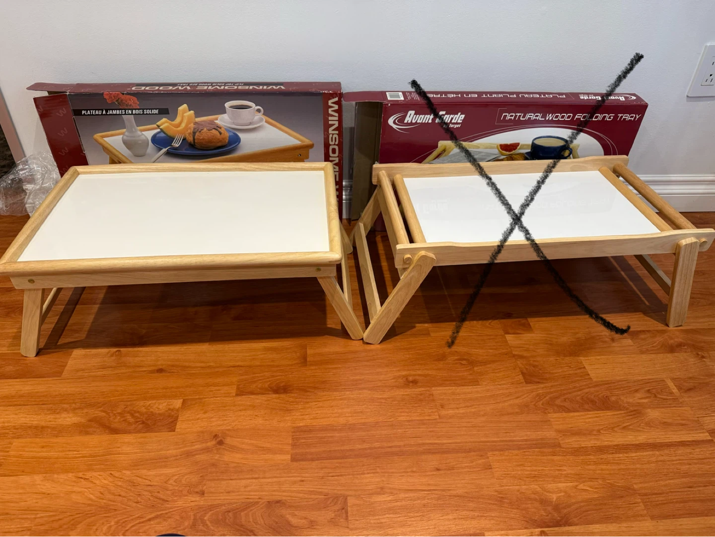 Wood Folding Tray