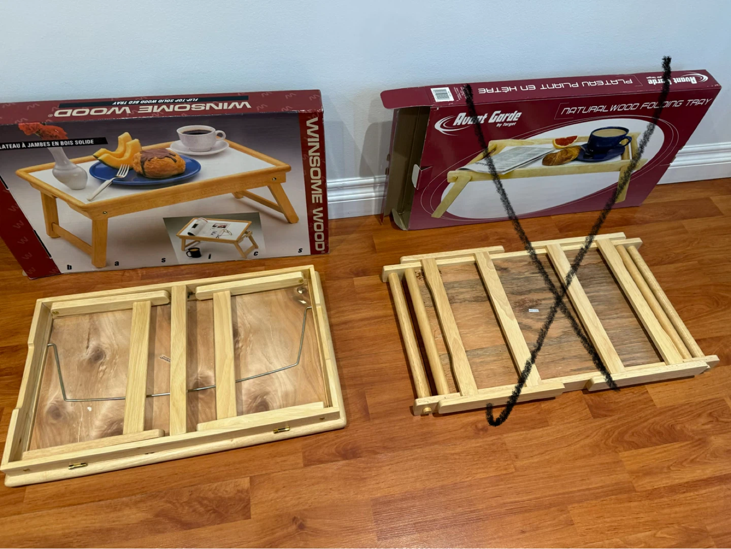 Wood Folding Tray - photo 4