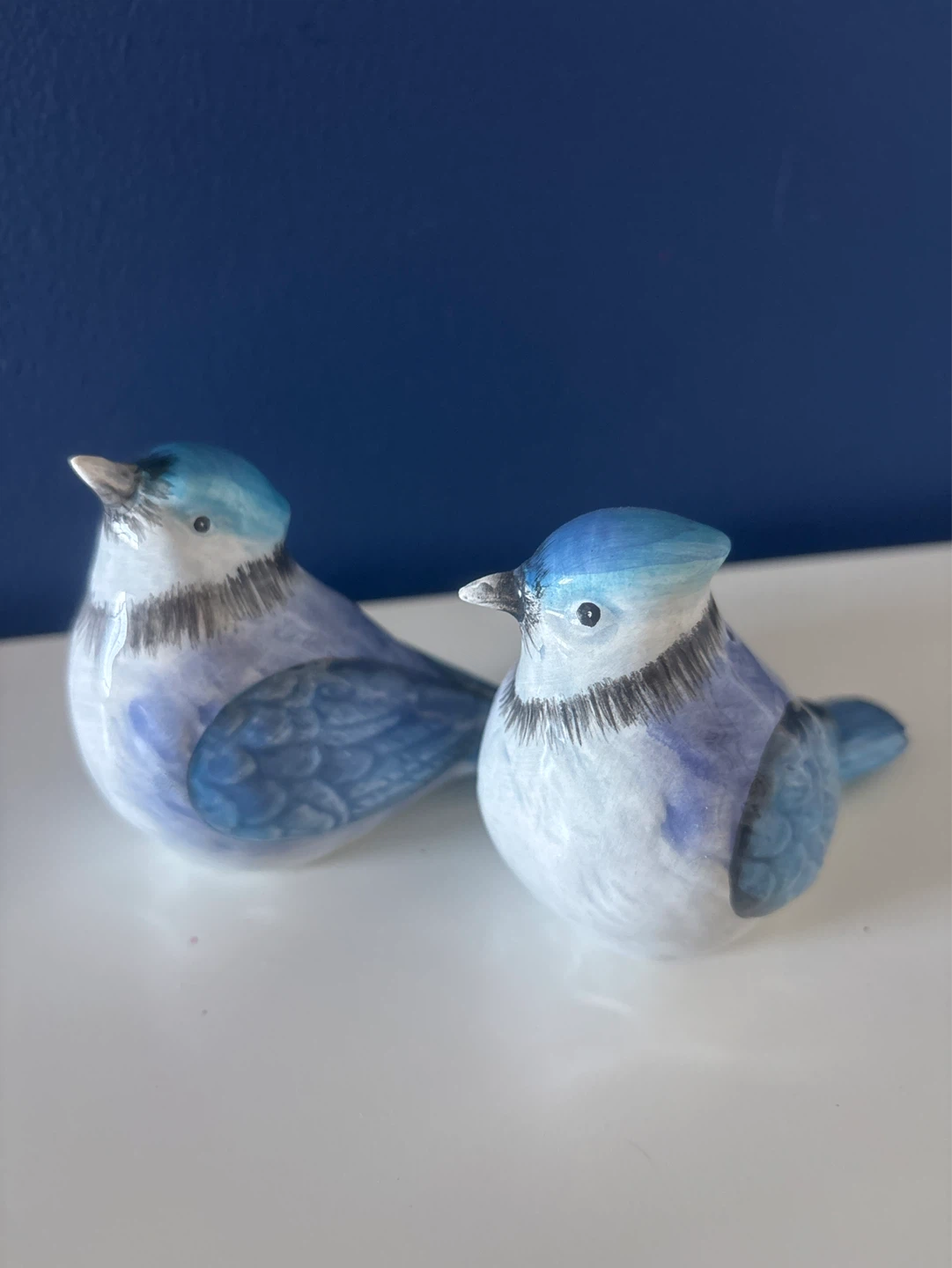 Ceramic Blue Bird Salt and Pepper Shakers