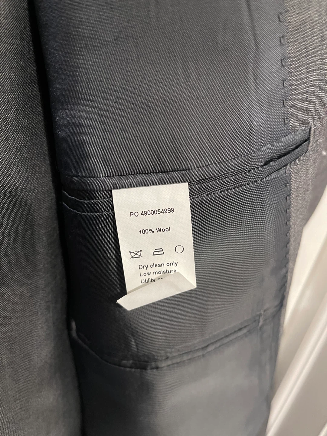 Calvin Klein Men's Grey Wool Suit - 46 L - photo 4
