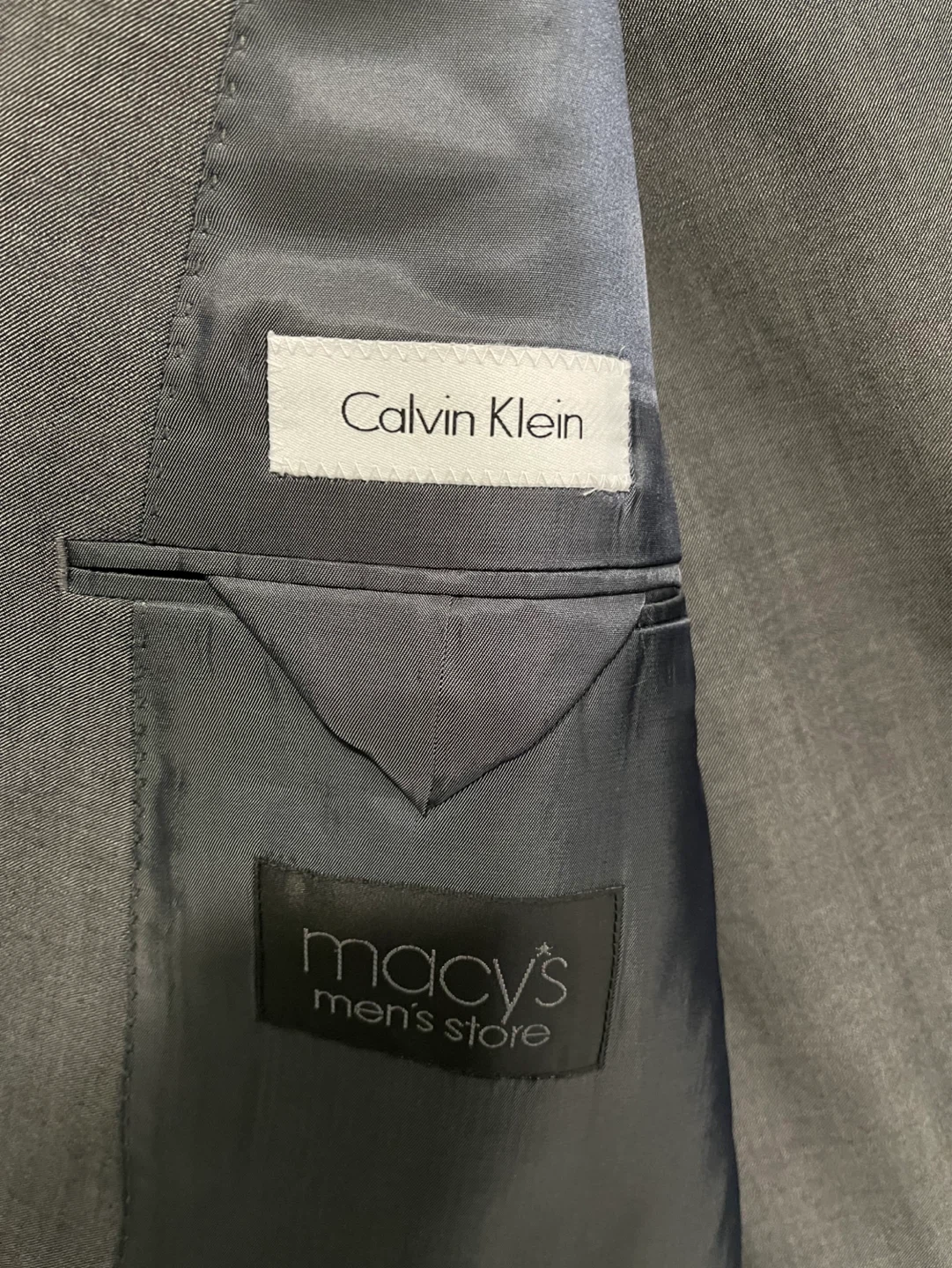 Calvin Klein Men's Grey Wool Suit - 46 L - photo 3
