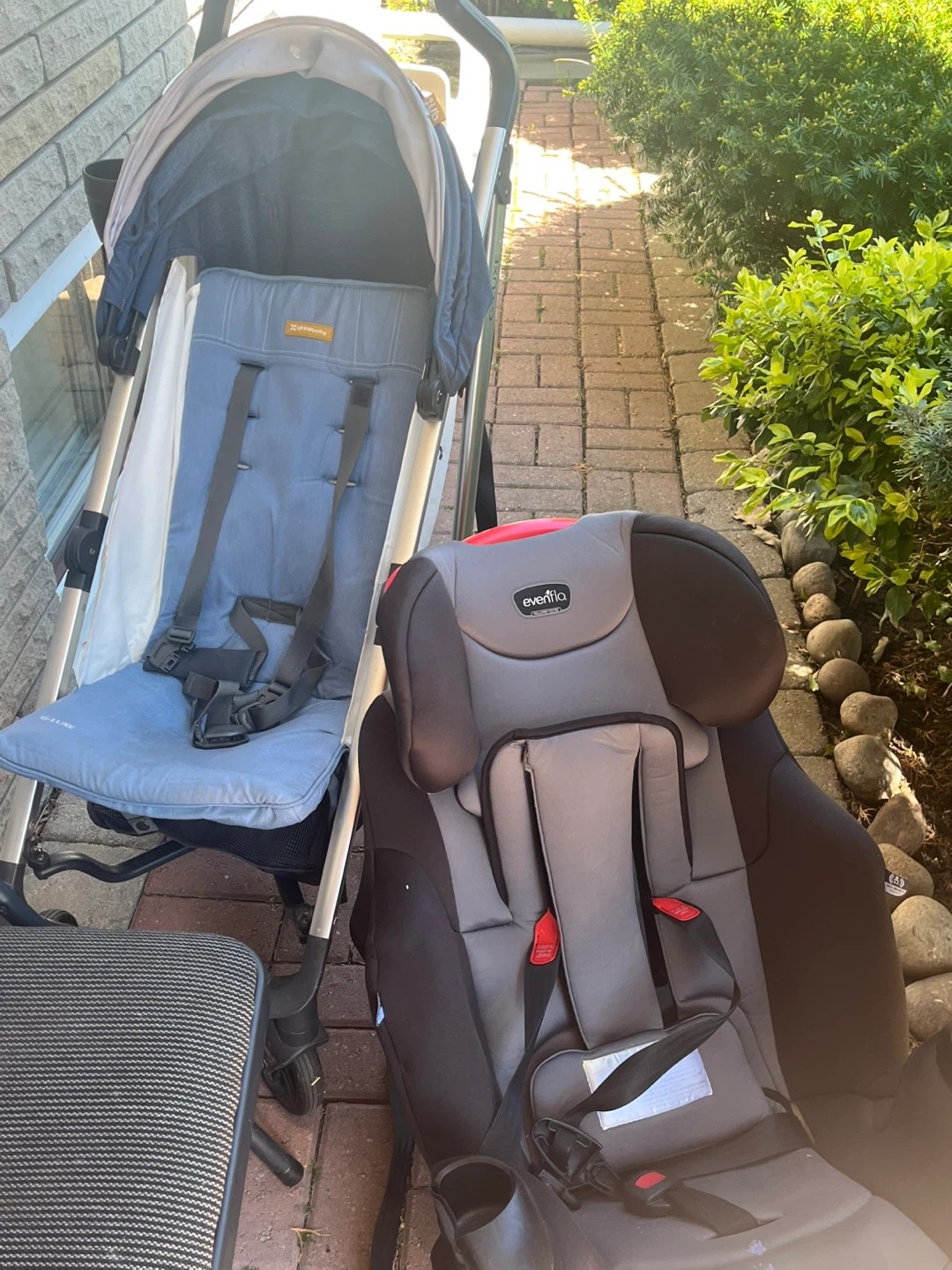 UPPAbaby Stroller and Evenflo Car Seat