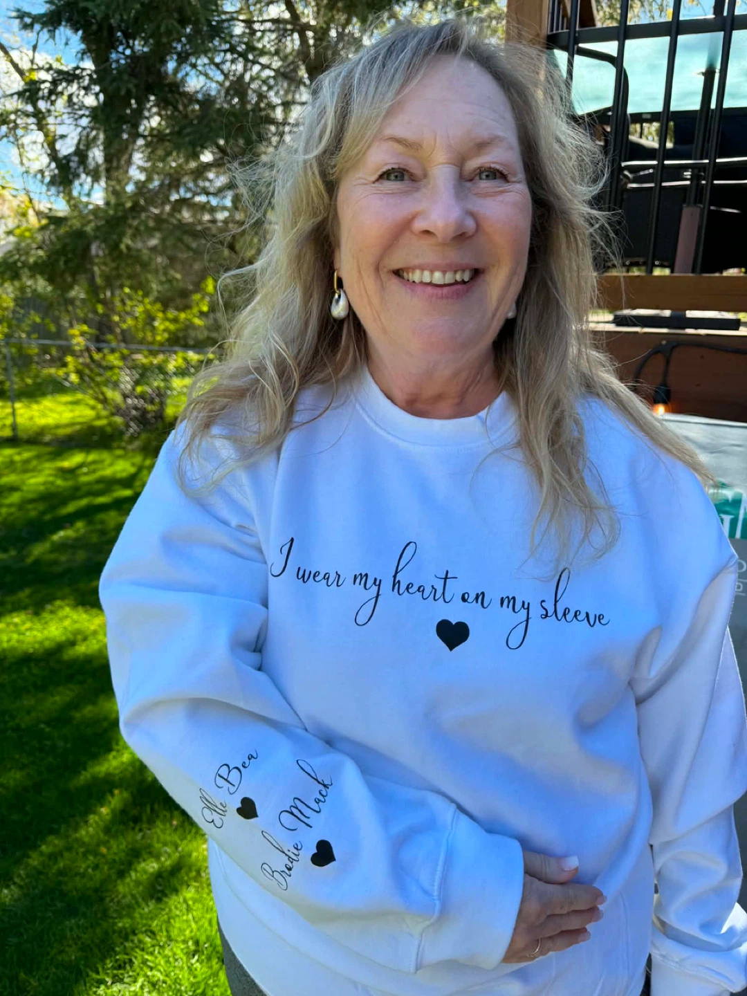 White Crewneck Sweatshirt with