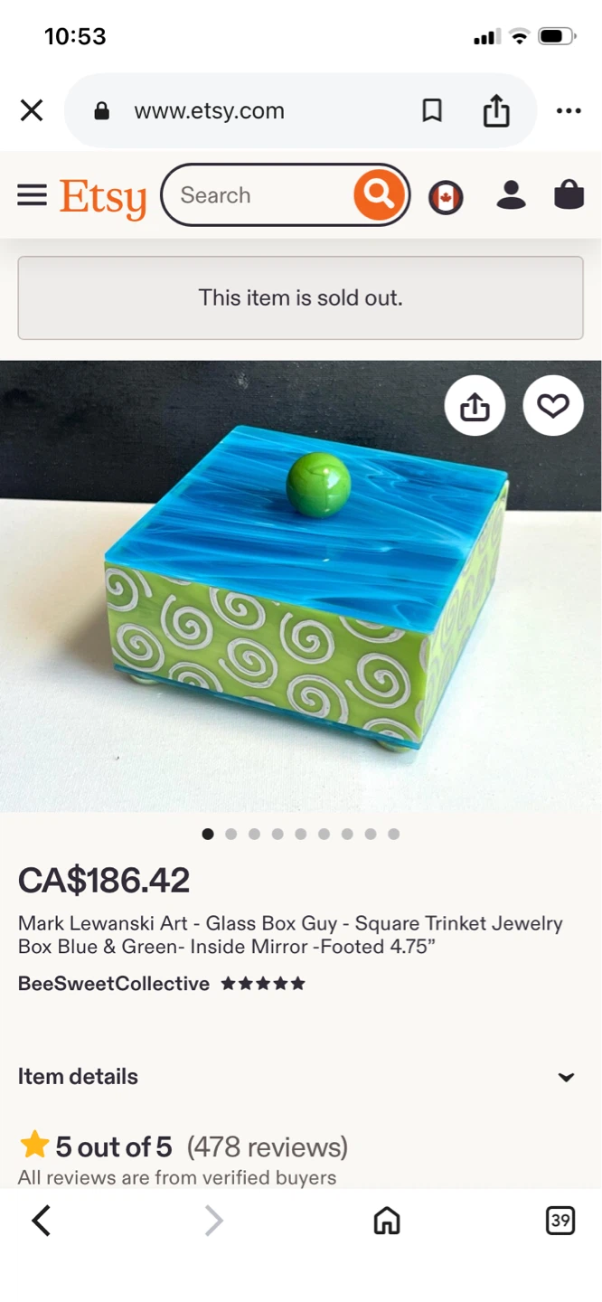 Mark Lewanski Stained Glass Art Boxes tall 3 for 65.00 - photo 4