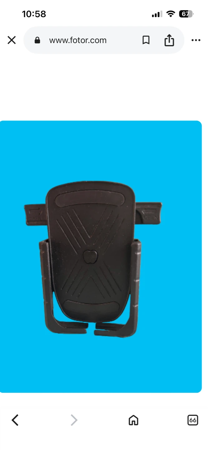 Black Bicycle Phone Mount Holder