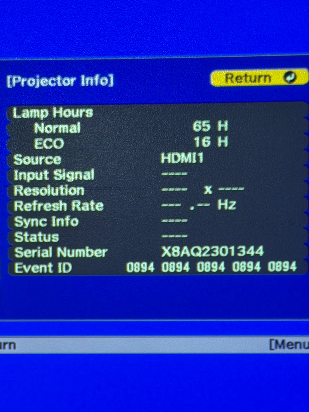 Epson Home Cinema 1080 Projector - Low Lamp Hours - photo 5