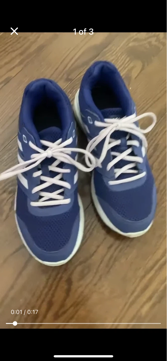 Adidas blue running shoes size 6 US Women's
