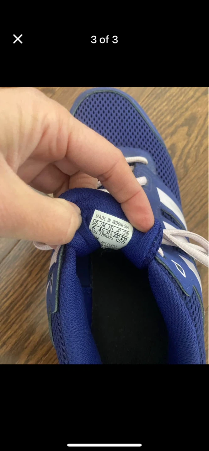 Adidas blue running shoes size 6 US Women's - photo 3