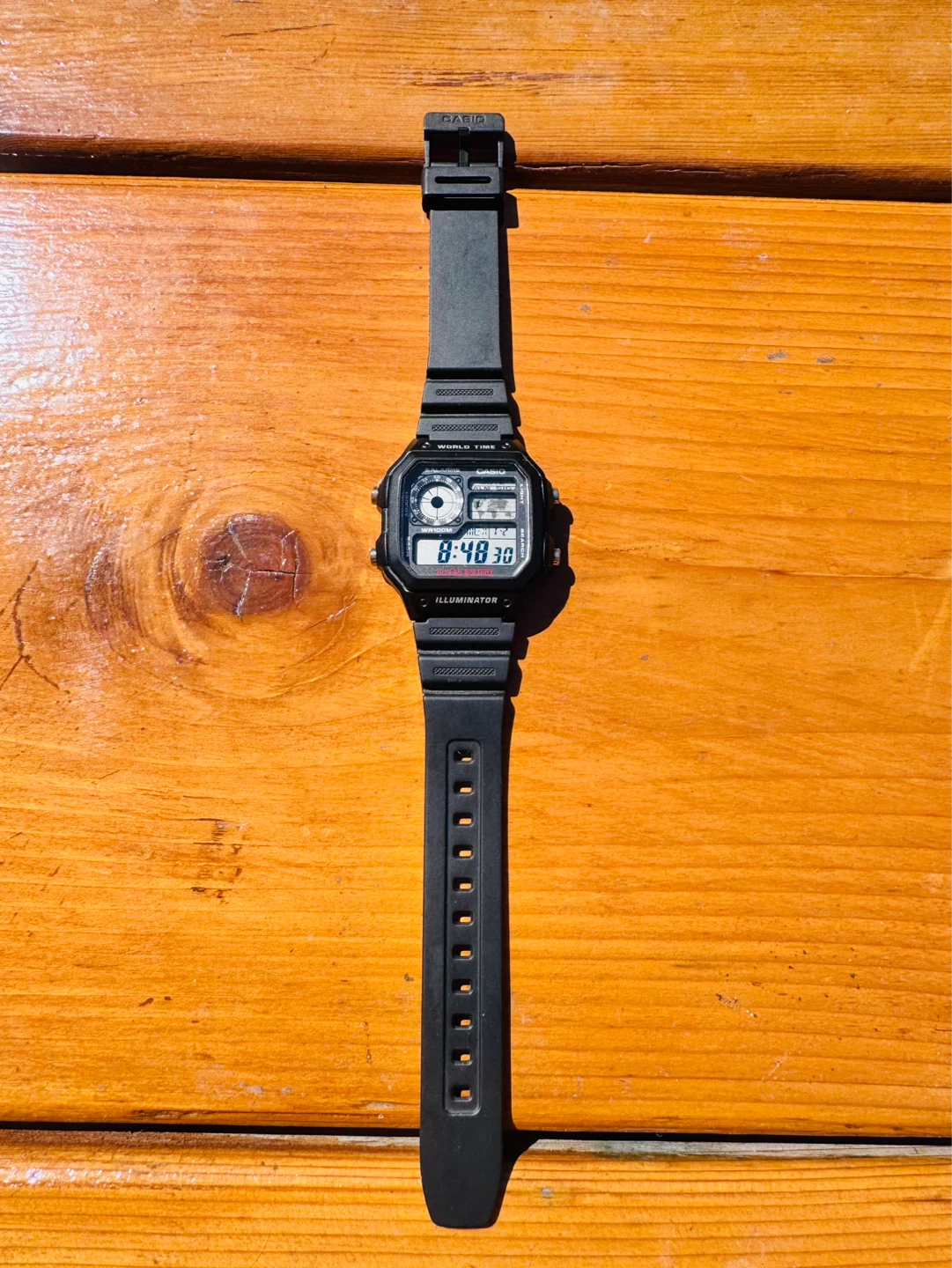 Casio Men’s AE1200WH-1A Black Analog Digital Watch