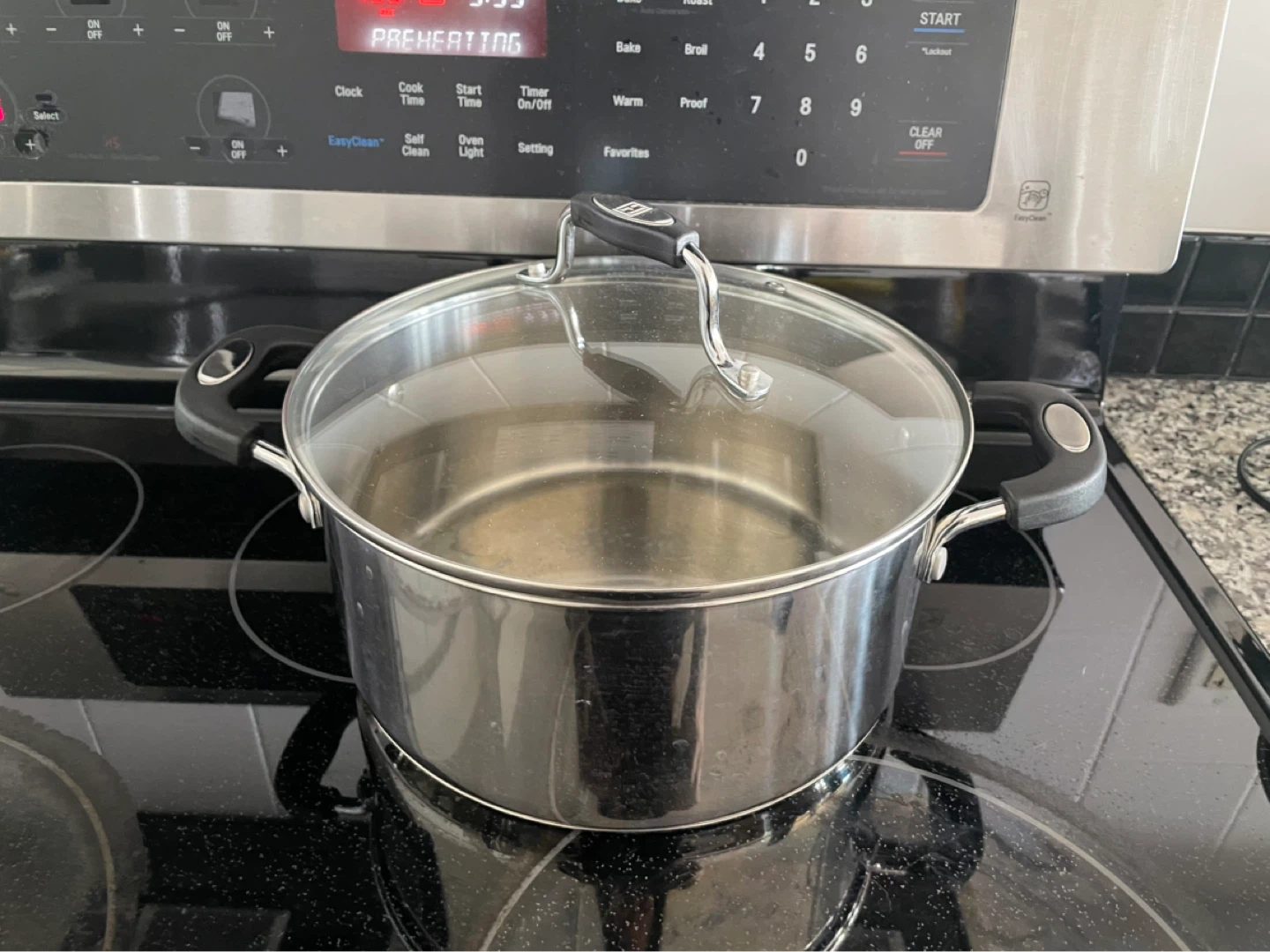 Stainless Steel Casserole 4.8L with Glass Lid