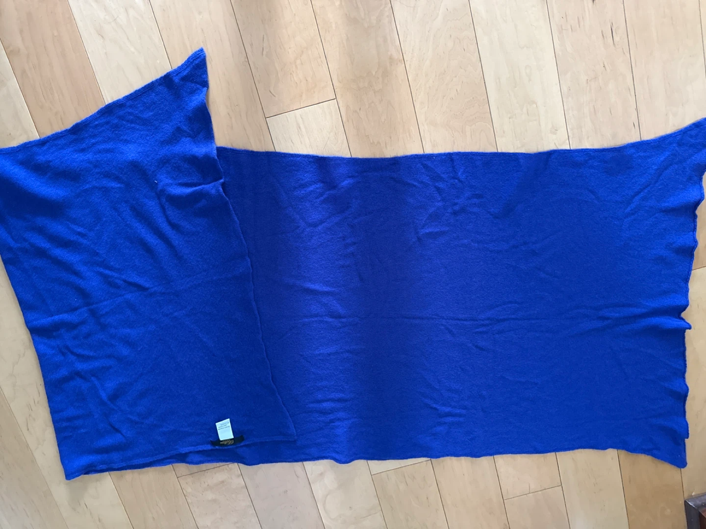 Bellina Blue Wool & Cashmere Scarf