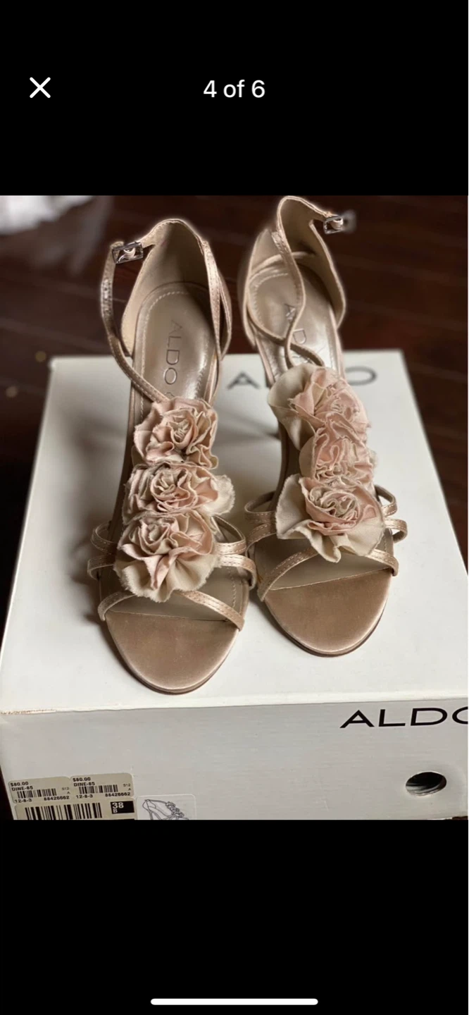ALDO Women's Rose Embellished Heels Size 38