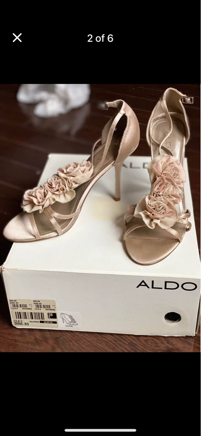 ALDO Women's Rose Embellished Heels Size 38 - photo 3